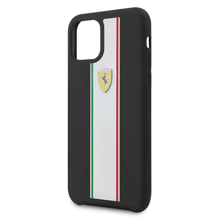 CG MOBILE Silicone Phone Case On Track & Stripes Compatible for iPhone 11 (6.1") Drop Protection Mobile Case Officially Licensed - Black
