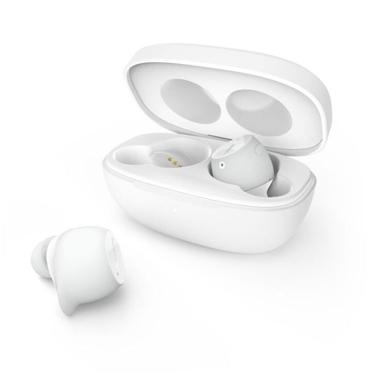 سماعات Belkin SOUNDFORM Immerse لإلغاء الضوضاء، مع خاصية Google Fast Pair، عمر بطارية يصل إلى 24 ساعة، اتصال لاسلكي (بلوتوث) - اللون الأبيض