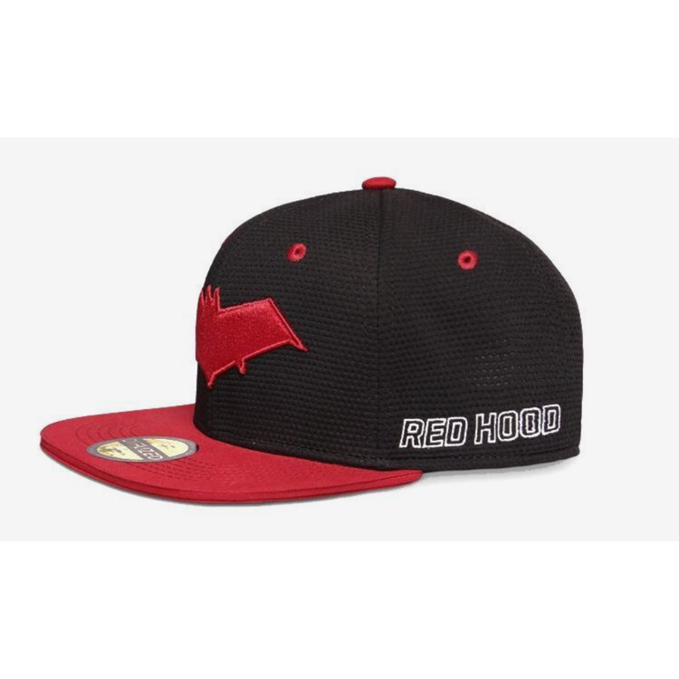 Difuzed Warner Red Hood Snapback Cap - Black