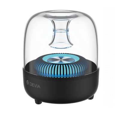 Devia Smart Series Crystal Loud Stereo Sound (I-M2) Portable Bluetooth Speaker Supports USB, microSD TF Card, AUX, FM Radio, RGB Light