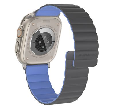 AmazingThing Smoothie Mag Band for Apple Watch - Grey/Blue