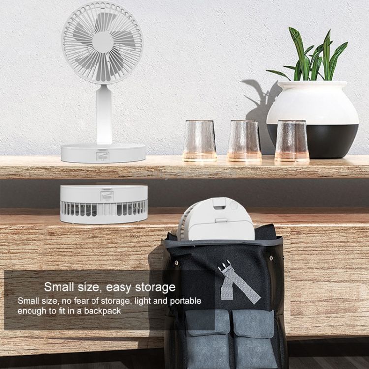 مروحة مرآة قابلة للطي A3 بقدرة 4500 مللي أمبير - أبيض