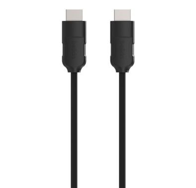 بيلكين كابل HDMI عالي السرعة 2 متر مع إيثرنت 10.2 جيجابت في الثانية ، 4K / عالي الدقة ، دعم 1080 ، قناة إرجاع صوت مدمجة لصوت سلس ، متوافق مع 3D - أسود