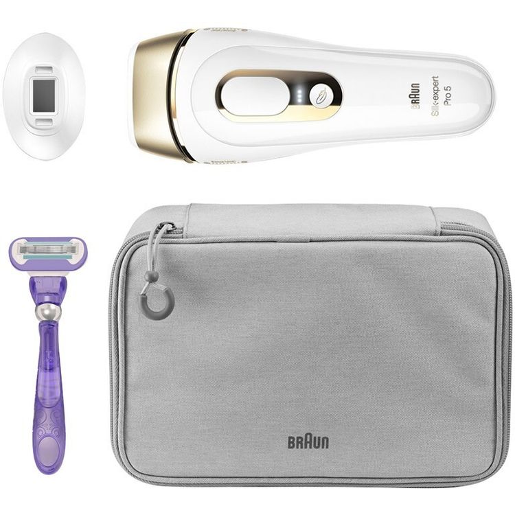 Braun Silk-Expert Pro 5 IPL Hair Removal System  - White / Gold