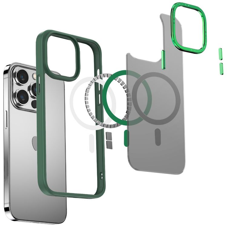 Green Lion Charles Magsafe Case for iPhone 14 Pro Max - Purple