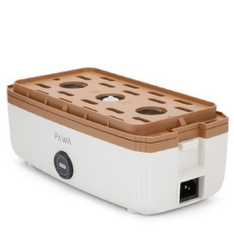 صندوق الغداء الكهربائي متعدد الاستخدامات من باوا بسعة 1 لتر - أبيض