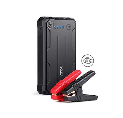 Roav by Anker Car Jump Starter Pro Portable Charger Powerbank 8000mAh UN | Phone Charger with Safety Protection & Built-In LED Flashlight - Black