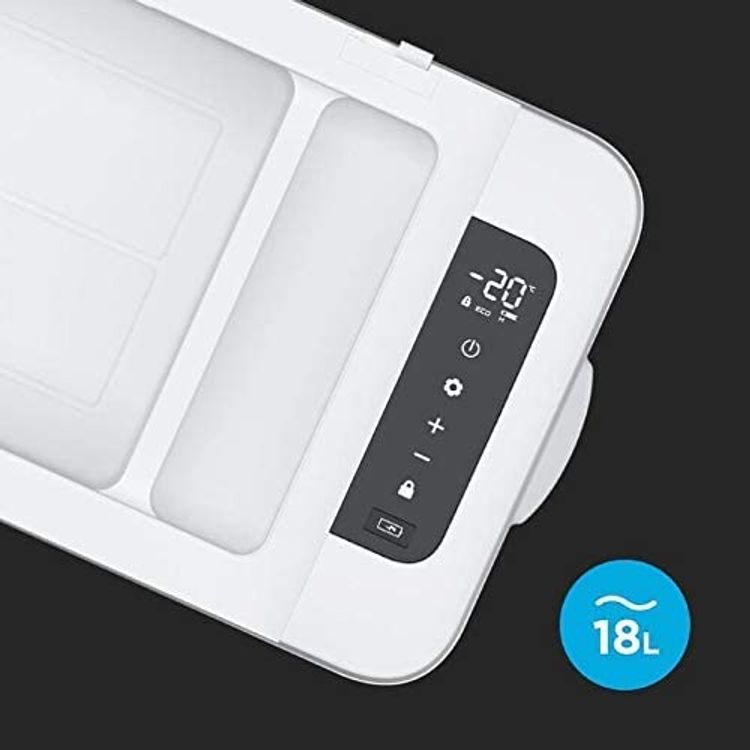 ثلاجة وفريزر صغير بمقصورة مزدوجة من باورولوجي - 18 لتر