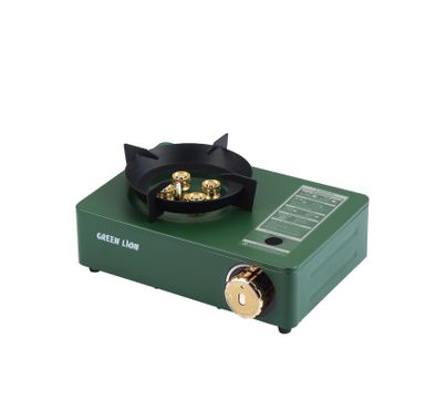 موقد كاسيت صغير بأربع شعلات من جرين ليون مقاوم للرياح - أخضر