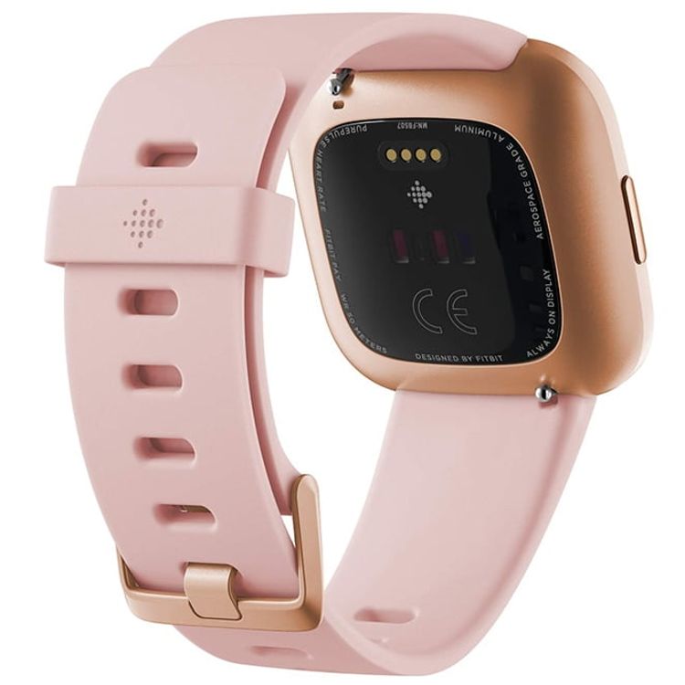 Fitbit Versa 2 Fitness Wristband with Heart Rate Tracker & Amazon Alexa Built-in Smartwatch, 24/7 Heart Rate & Sleep Tracking, Fitbit Pay, 5+ Day Battery Life - Petal/Copper Rose Auxilium (SL)