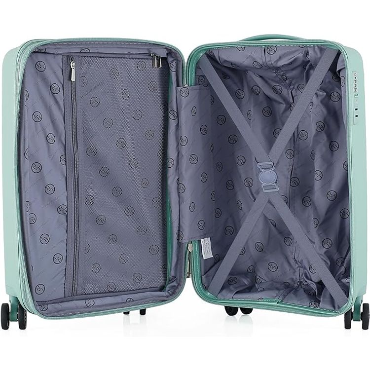 H.T Luggage Bag, Hard Case Polypropylene (PP) Material - Small/Green