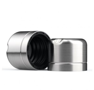 Metallic Stainless Steel Lid - Silver