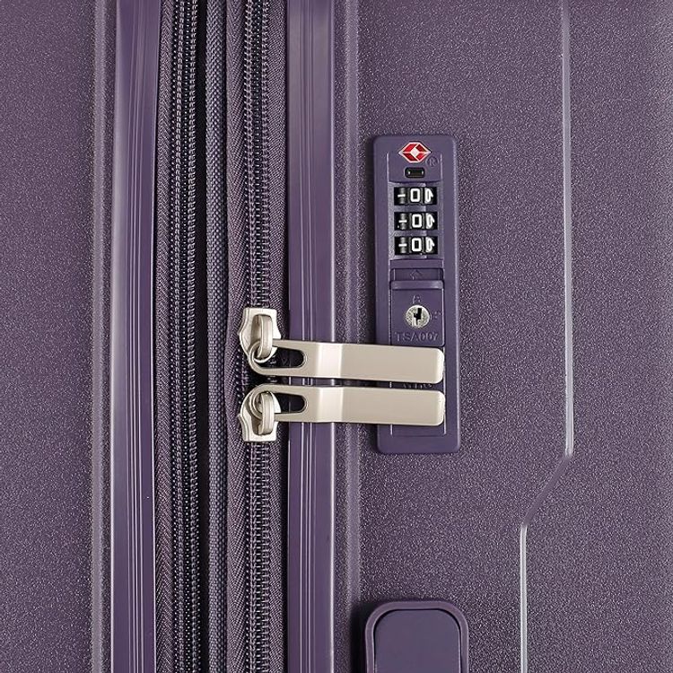 H.T Luggage Bag, Hard Case Polypropylene (PP) Material - Large/Purple