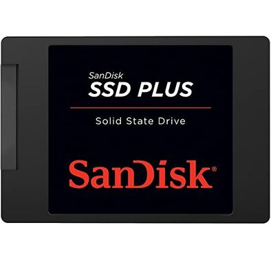SANDISK SDSSDA-240G-G26 SSD Plus 240 GB Internal Solid State Drive - SATA III 6 Gb/s, 2.5"/7mm, Up to 530 MB/s - Black