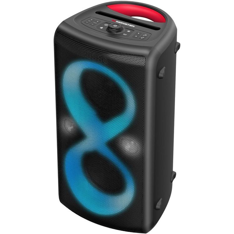 Monster Cycle Plus Party Speaker, IPX5 Waterproof, 120W Output, 6000mAh Battery - Black