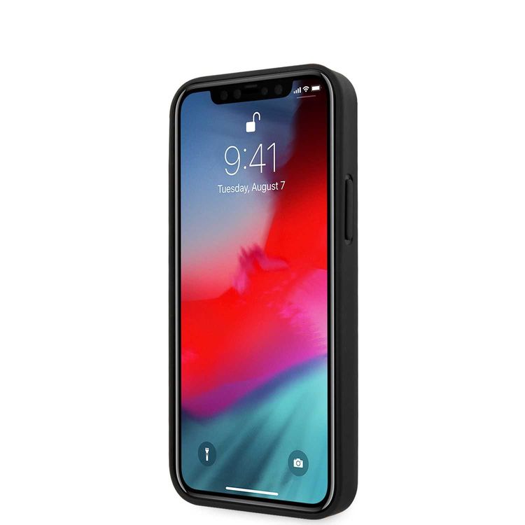 CG Mobile Mercedes-Benz Leather Case Hand Strap Compatible for iPhone 12 / 12 Pro (6.1") Shock & Scratch Resistant, Easy Access to All Ports, Drop Protection  - Blue