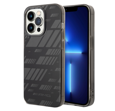 AMG Frosted PC Case - Expressive Graphic, Bumper Protection iPhone 14 Pro Max Compatibility - Black