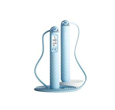 Porodo Lifestyle Smart Skipping Rope Forward & Reverse Counts, Battery Display Set Time - Blue