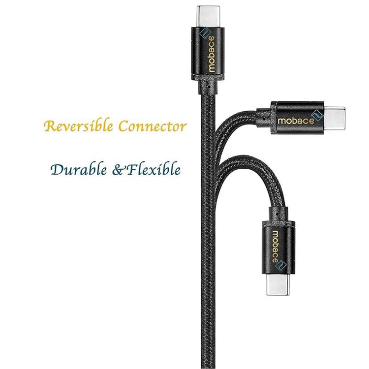 محول السفر من سامسونج بقوة 25 واط، بسنين و كابل من نوع USB-C إلى USB-C - باللون الأسود