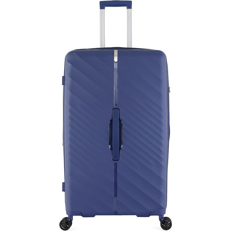 H.T Luggage Bag, Hard Case Polypropylene (PP) Material - Large/Blue