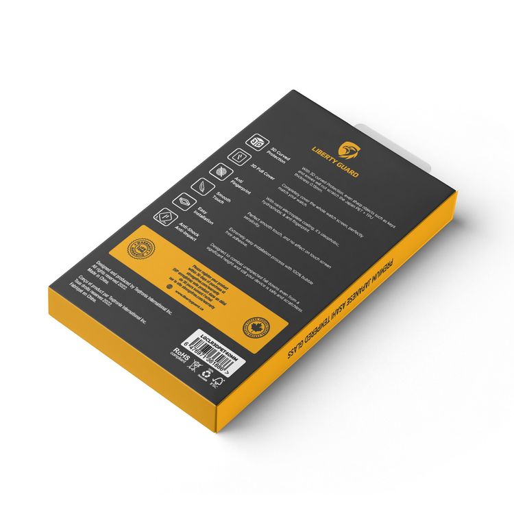 واقي شاشة كامل ثلاثي الابعاد من Liberty Guard  لساعة Apple Watch (40 مم)،مصنوع من مادة PET الناعمة و مضاد للصدمات والتأثير – شفاف