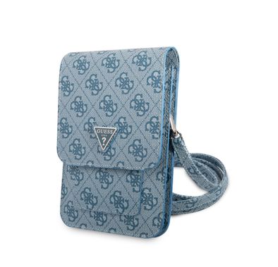 Guess GUWBP4TMBL Wallet 4G Triangle, Suitable for Outdoor, Business, Office, School Officially Licensed - Blue