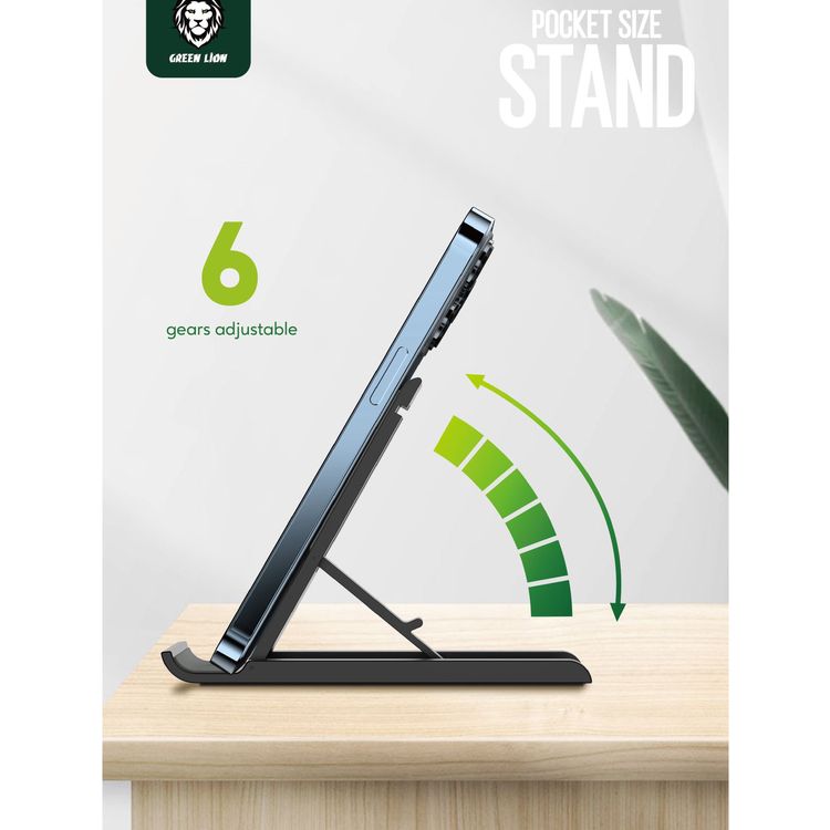 Green Lion Pocket Size Stand  - Black