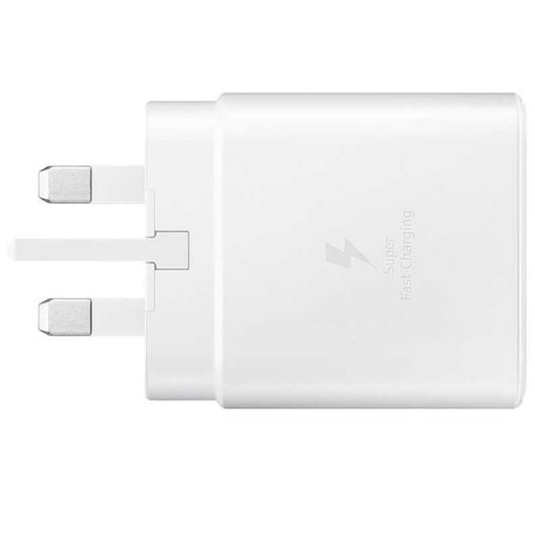 محول السفر من سامسونج 25 واط 2 دبوس مع كابل USB من النوع C إلى النوع C