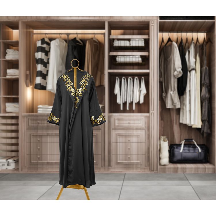 مبخرة بخور من بورودو لايف ستايل كلوذنج بارتفاع 186 سم، إزالة التجاعيد وتعطير، تصميم ذكي للبخور، تصميم خطاف تعليق، قاعدة ثلاثية القوائم ثابتة، قاعدة متينة غير قابلة للانزلاق - ذهبي