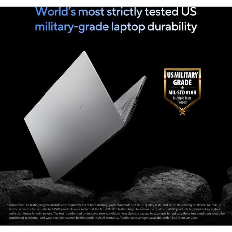 لاب توب ASUS Vivobook Pro 15 OLED - Intel Core Ultra 9-185H، ذاكرة وصول عشوائي 16 جيجابايت، 1 تيرابايت SSD، NVIDIA GeForce RTX 4050 6GB، شاشة 15.6 بوصة 3K OLED، Windows 11 Home - رمادي إيرل