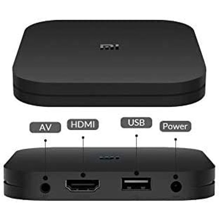 شاومي MI TV BOX 4K، أحدث إصدار ذكي 4K الترا اتش دي مشغل وسائط ذكي ، مدعوم من Android Ver 9.0، Global- أسود