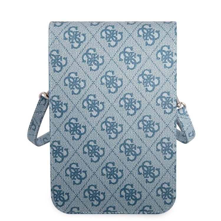 Guess GUWBP4TMBL Wallet 4G Triangle, Suitable for Outdoor, Business, Office, School Officially Licensed - Blue