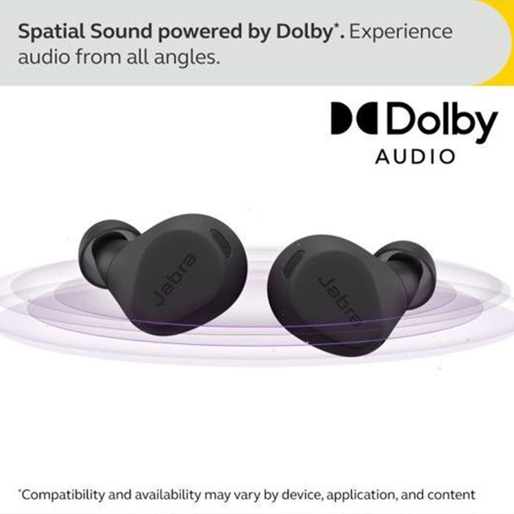 سماعات أذن جابرا إيليت 8 آكتيف اللاسلكية الحقيقية، إلغاء الضوضاء النشط، وضع المونو، حتى 56 ساعة من عمر البطارية، حتى 10 متر نطاق التشغيل، حتى 3 ساعات وقت الشحن - أسود