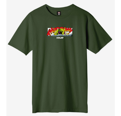 HUF Marvel Hulk Rage Men's Short Sleeved T-Shirt  - Green - S