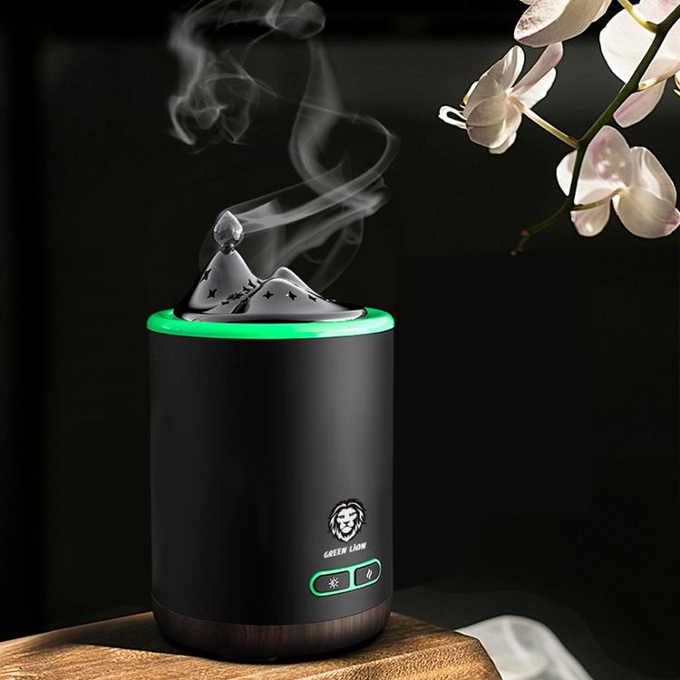 Green Smart Bakhour Mini Portable Incense Burner with Light
