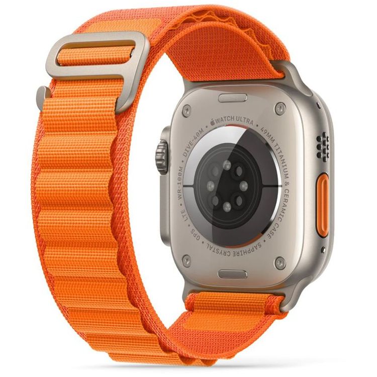 HYPHEN Watch Strap Nylon Loop for Apple Ultra (Medium) - Orange