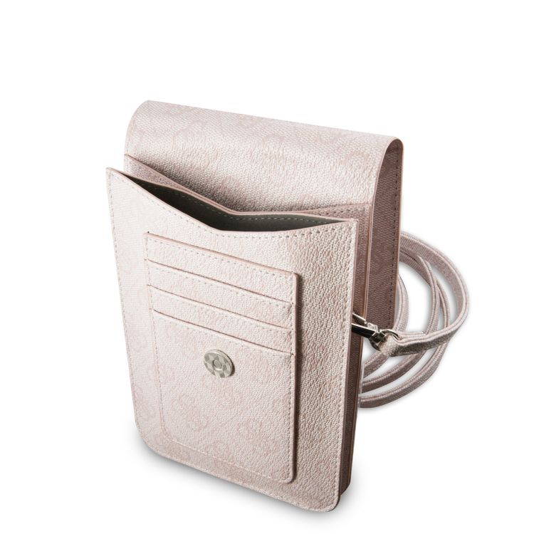 Guess GUWBP4TMPI Wallet 4G Triangle, Suitable for Outdoor, Business, Office, School Officially Licensed - Pink