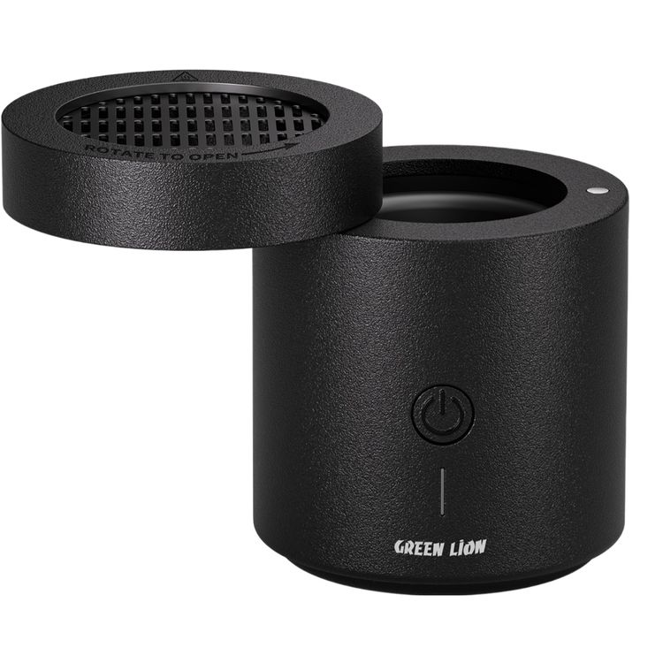 مبخرة بخور الكثبان الرملية من جرين ليون بسعة بطارية 2000 مللي أمبير، مادة PA66 والنايلون، درجة حرارة تسخين 300-400 درجة مئوية، وقت شحن 2 ساعة، منفذ شحن من النوع C، رائحة قوية، ملقط متضمن - أسود