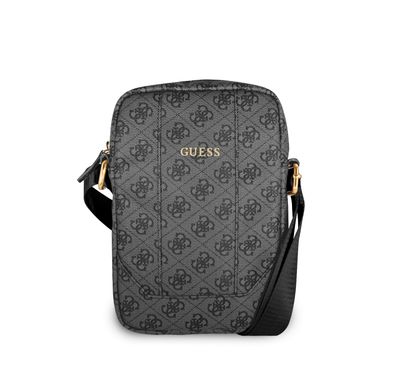 حقيبة جانبية من غيس ( GUTB8G4GFGR) حقيبة كمبيوتر لوحي 4G PU بشعار معدني كبير 8 "- رمادي