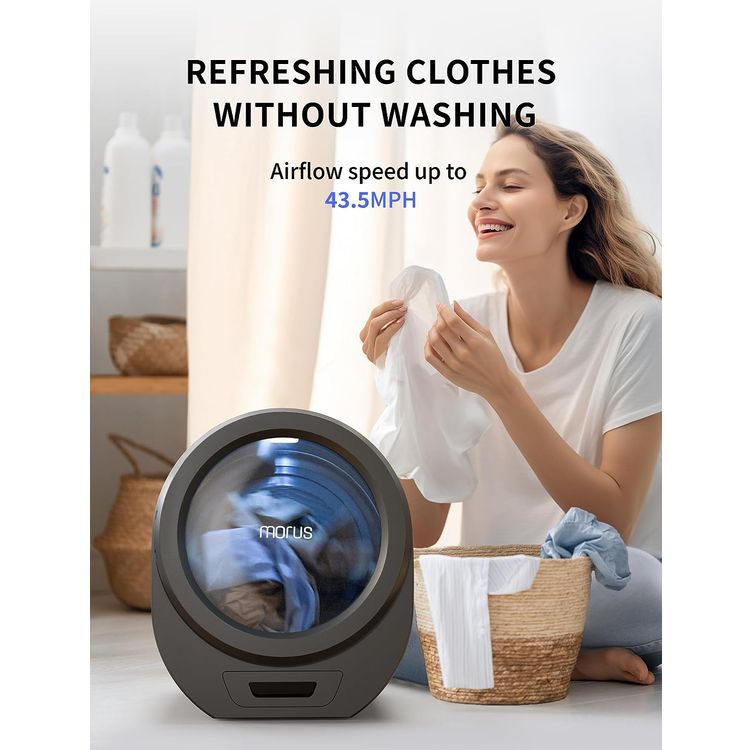 مجفف الملابس المحمول Morus Zero بقدرة 1200 وات - رمادي لافا