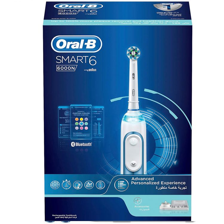 Oral-B Smart Series 6 6000N Rechargeable Toothbrush - White