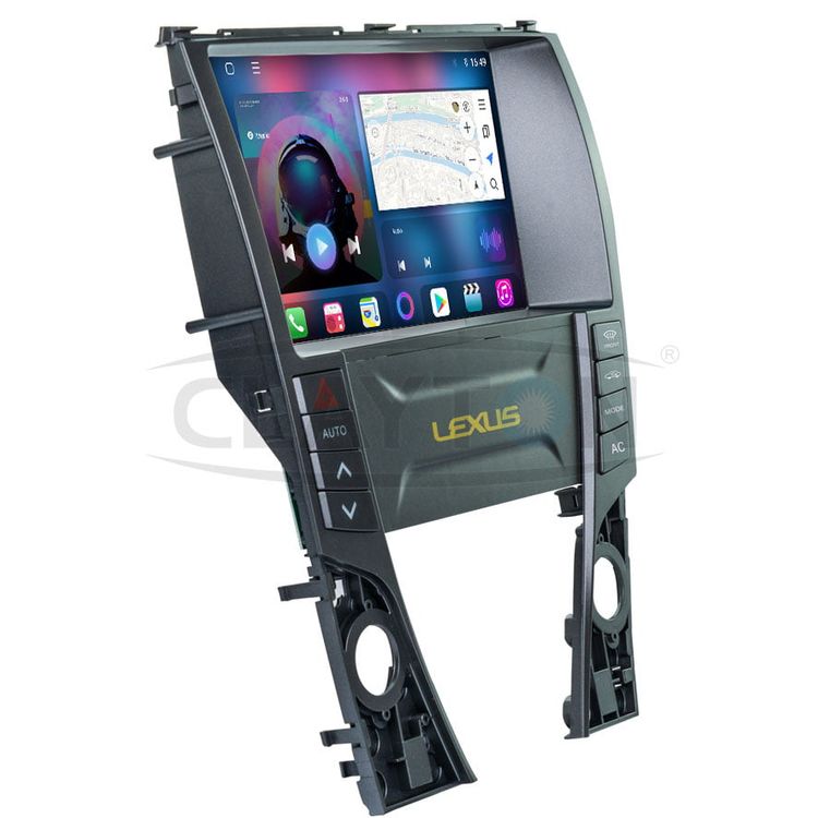 نظام الوسائط المتعددة كلايتون أندرويد، لكزس ES300 2007، خيار منخفض, 8 جيجا بايت، 256 جيجا بايت - أسود