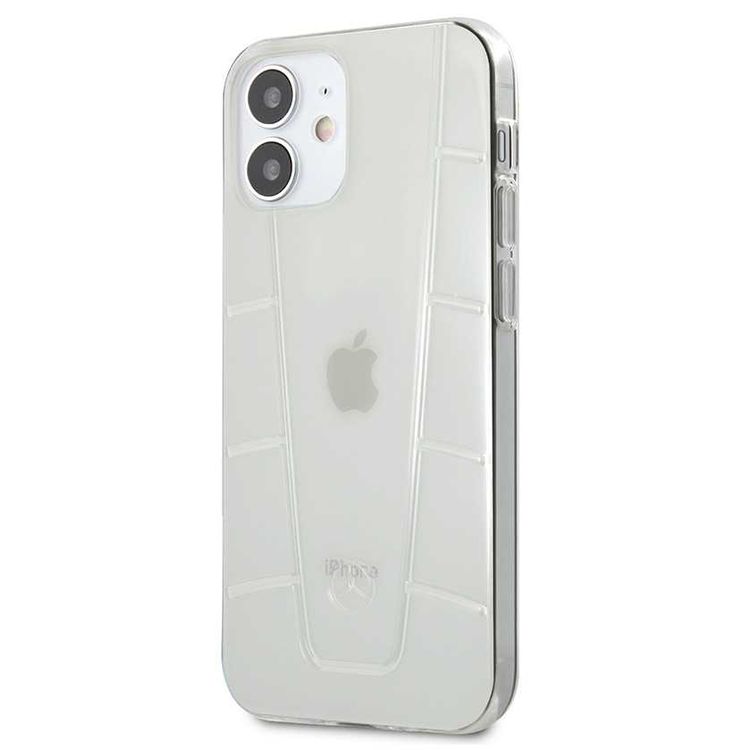 CG MOBILE Mercedes-Benz Transparent Phone Case Embossed 2 Compatible for iPhone 12 Mini (5.4 ) Officially Licensed - Clear