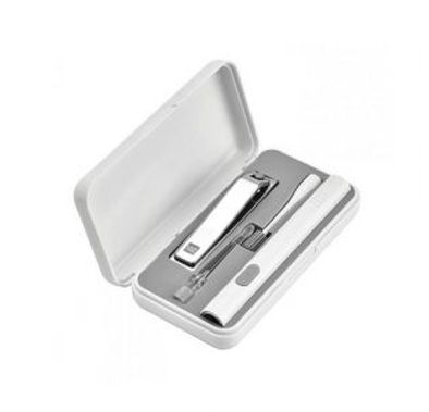 هوهو مجموعة عصا الأذن ومقص الأظافر- أبيض