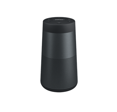 Bose مكبر صوت لاسلكي محمول يعمل بالبلوتوث وميزة مقاومة الماء ومكبر صوت قابل للإمساك به وعمر بطارية يصل إلى 12 ساعة - أسود