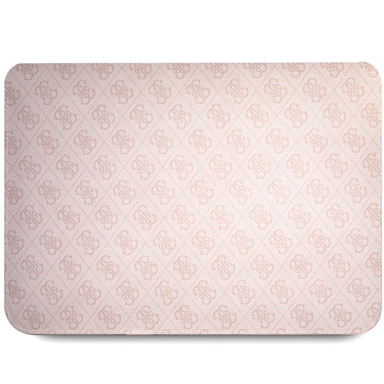 سي جي موبايل جيس GUCS14P4TP حقيبة كمبيوتر 4G Uptown PU مع شعار مثلث معدني 14 بوصة حقيبة حماية لماك بوك / كمبيوتر محمول حتى 14 بوصة ، مناسب للخارج - وردي