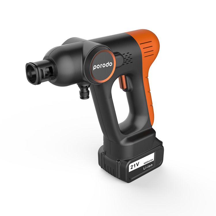 ماكينة غسيل السيارات المحمولة من بورودو - برتقالي/أسود 