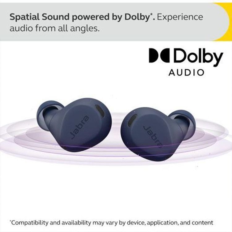 سماعات أذن جابرا إيليت 8 آكتيف اللاسلكية الحقيقية، إلغاء الضوضاء النشط، وضع المونو، حتى 56 ساعة من عمر البطارية، حتى 10 متر نطاق التشغيل، حتى 3 ساعات وقت الشحن - البحريه الزرقاء