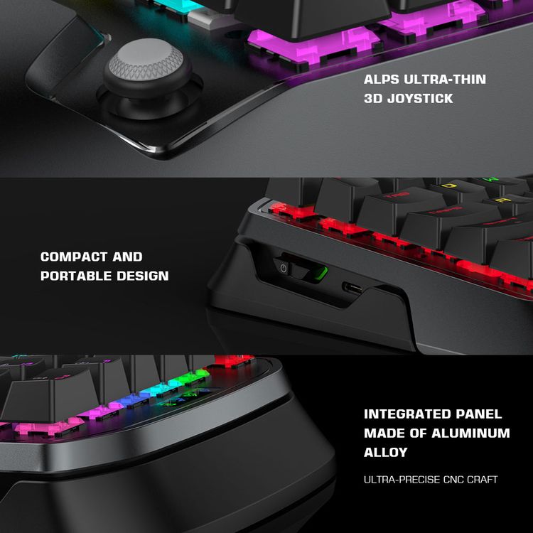 GameSir VX2 AimSwitch Gaming Keypad and mouse kit for PS4 Xbox One Nintendo Switch Windows PC Xbox series X/S Wireless Controller Adapter with TTC Red Switch keyboard