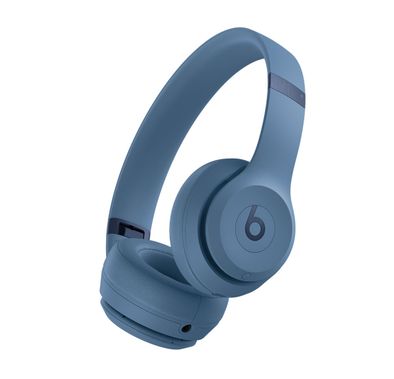 Beats Solo 4 Wireless On-Ear Headphones, Compact Design, Apple & Android Compatible, Up to 50 Hours of Battery Life, Clear Sound, Lossless Audio, Foldable Design - State Blue